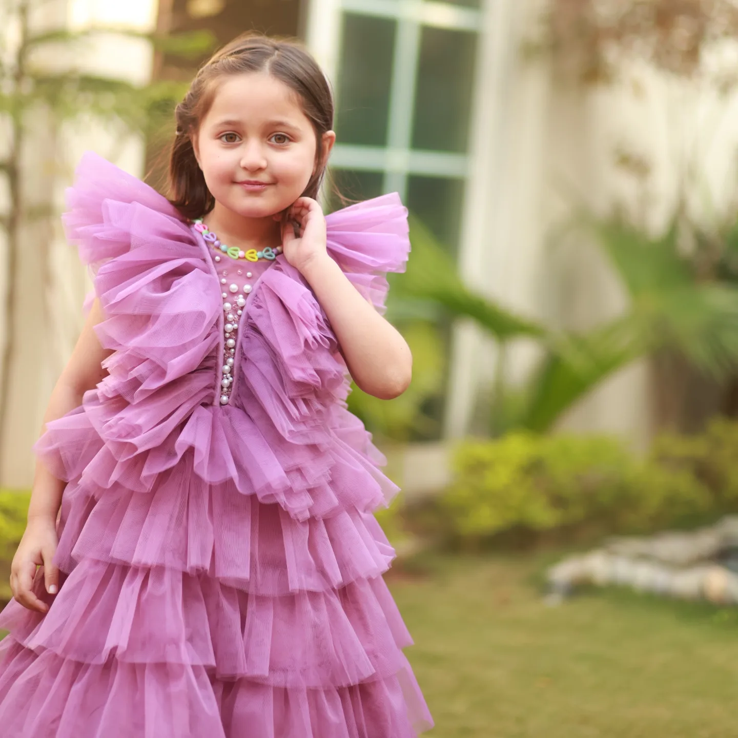 Lilac Dream Ruffle Gown - Image 2