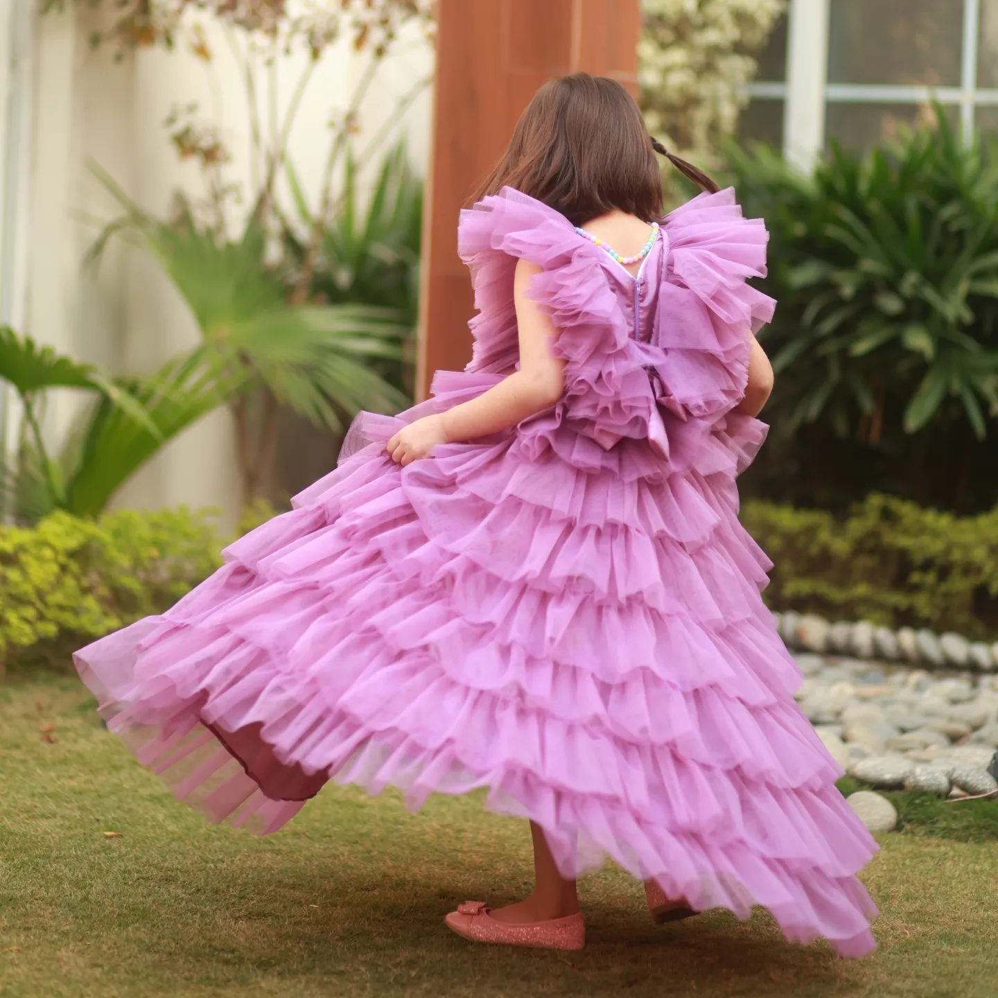 Lilac Dream Ruffle Gown - Image 3