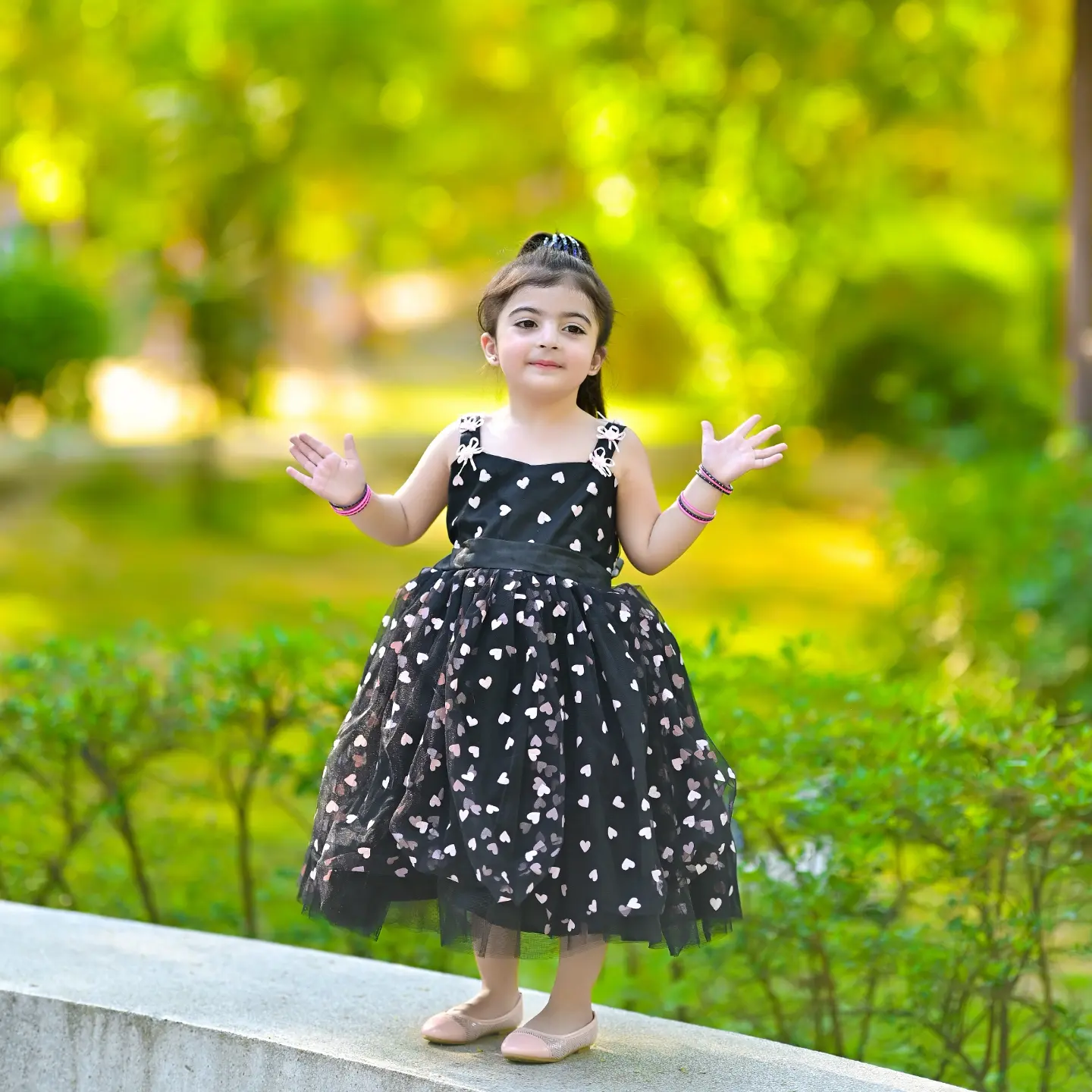 Glitter Pink Heart Dress