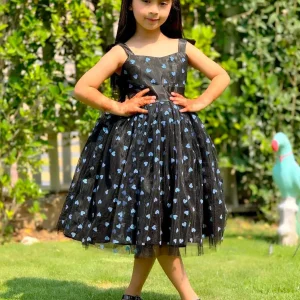 Glitter Blue Heart Dress