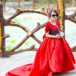 Ruby Royale Tail Gown
