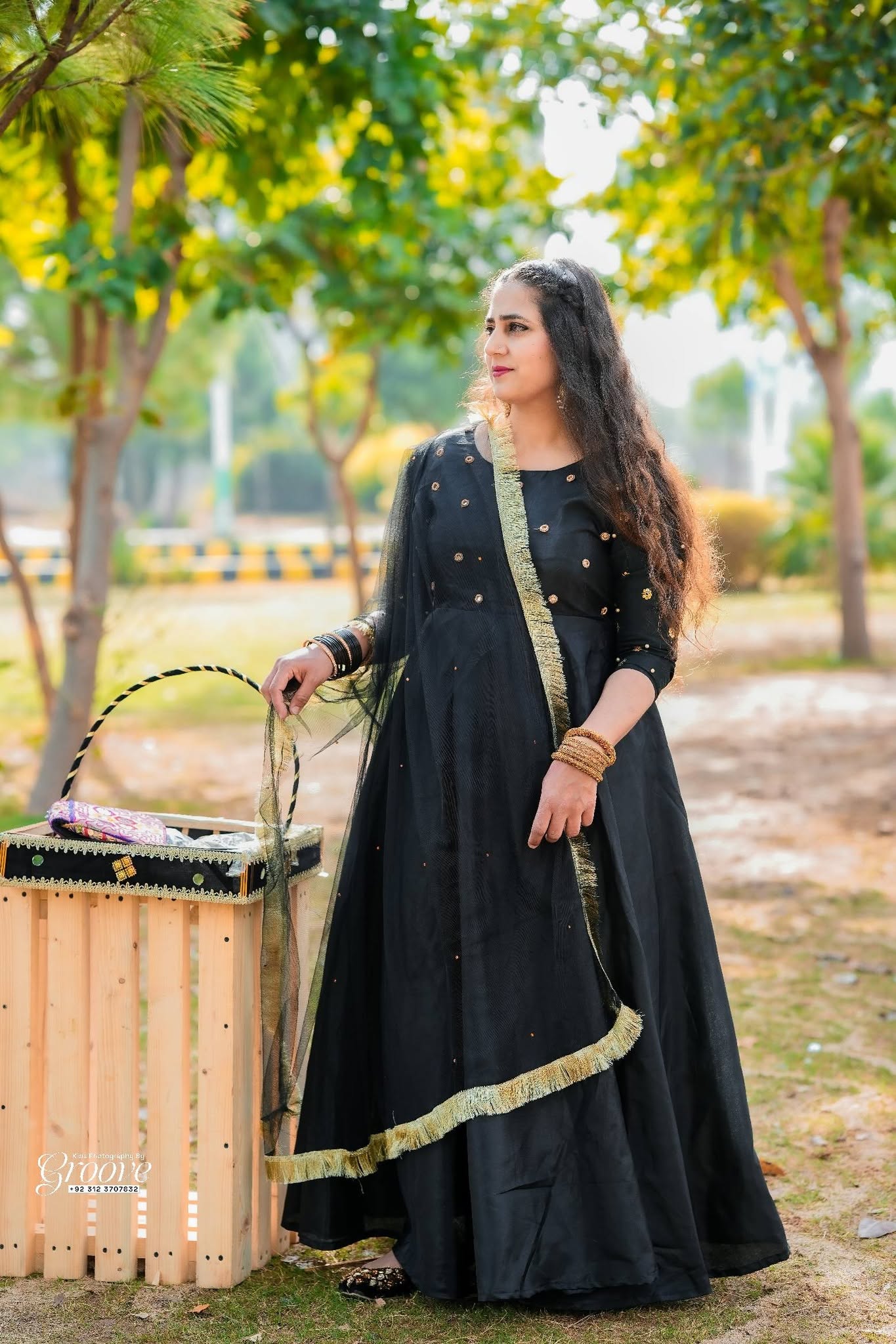 Black & Gold Elegance Maxi