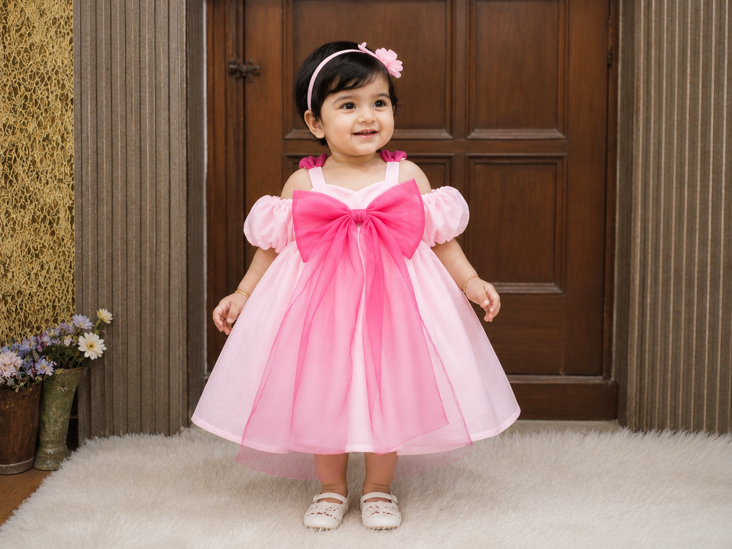 Pink Bow Princess Dress