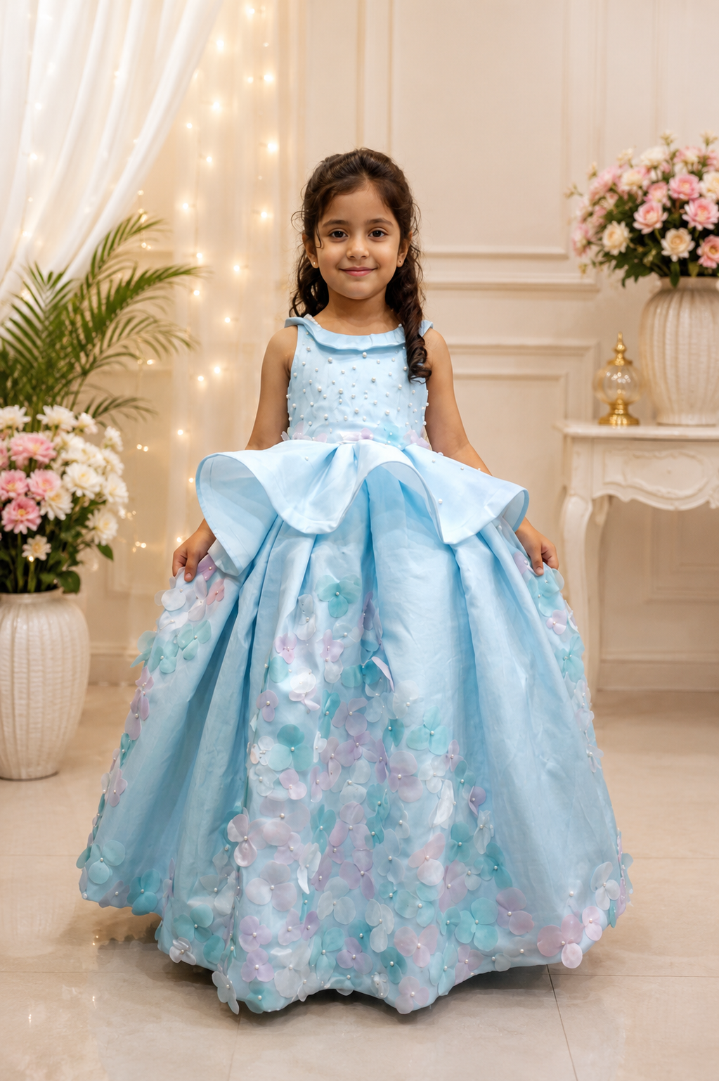 Celeste Floral Princess Gown