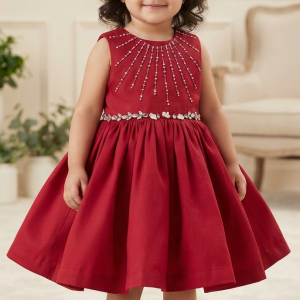 Ruby Crystal Party Frock