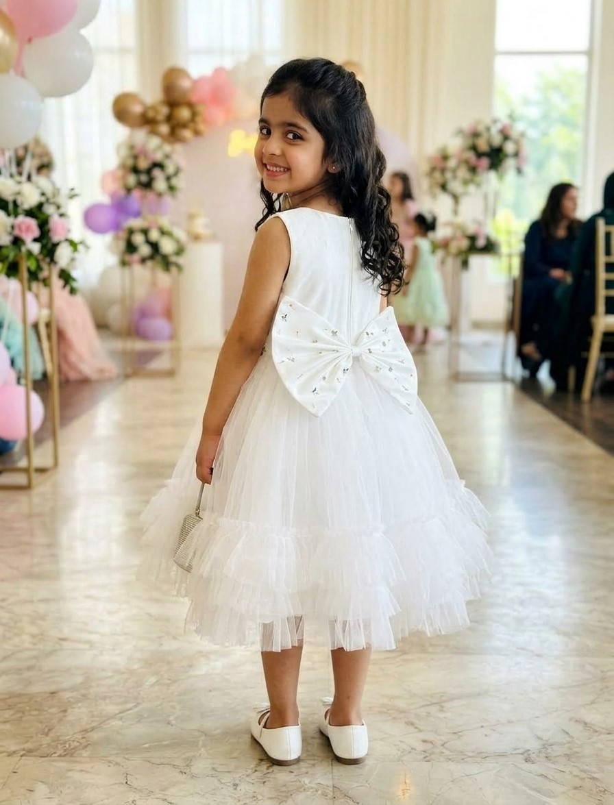 White Floral Dress - Image 2