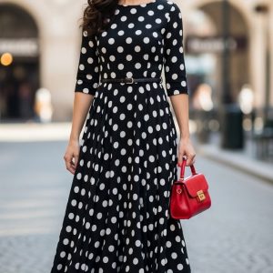 Black Polka Dot Dress