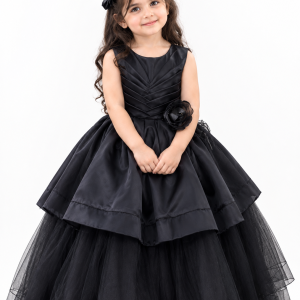 Black Bloom Gown