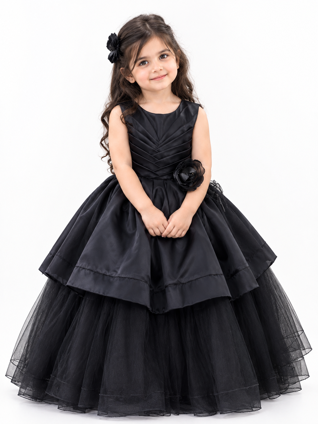 Black Bloom Gown